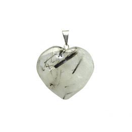 Cuarzo Rutilo Colgante Corazón 2.5cm